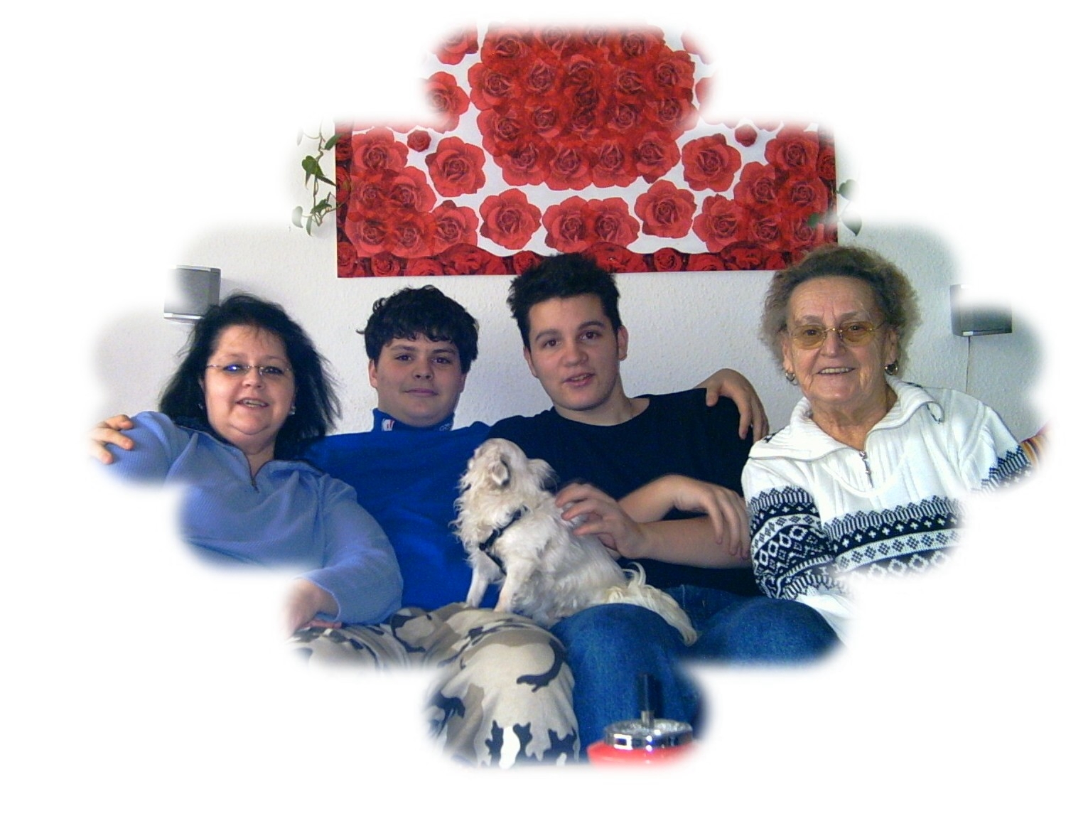 Mutter,Steve,Rick,Oma mit Chu-Chu